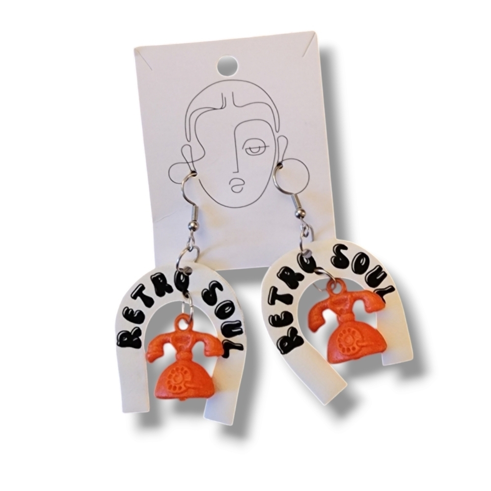 Retro Soul Arch Handmade Earrings